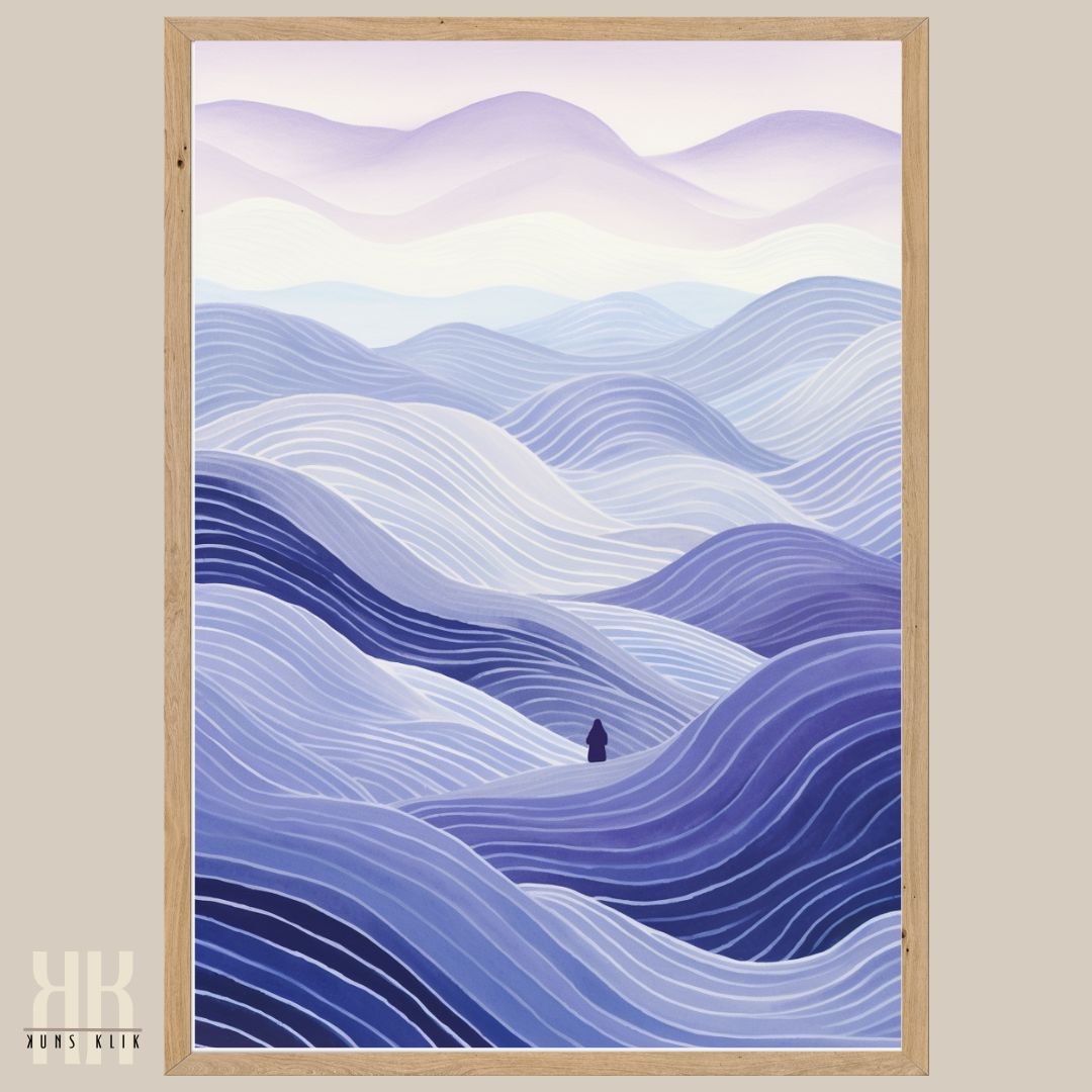 Abstract Flowing Waves Art Prints