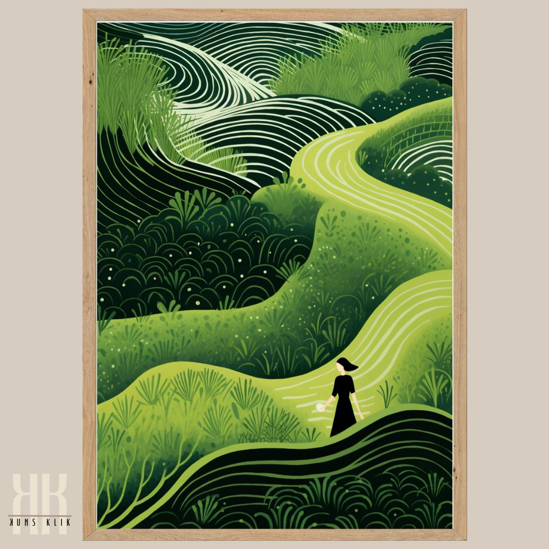Zen Green Minimalist Wall Art
