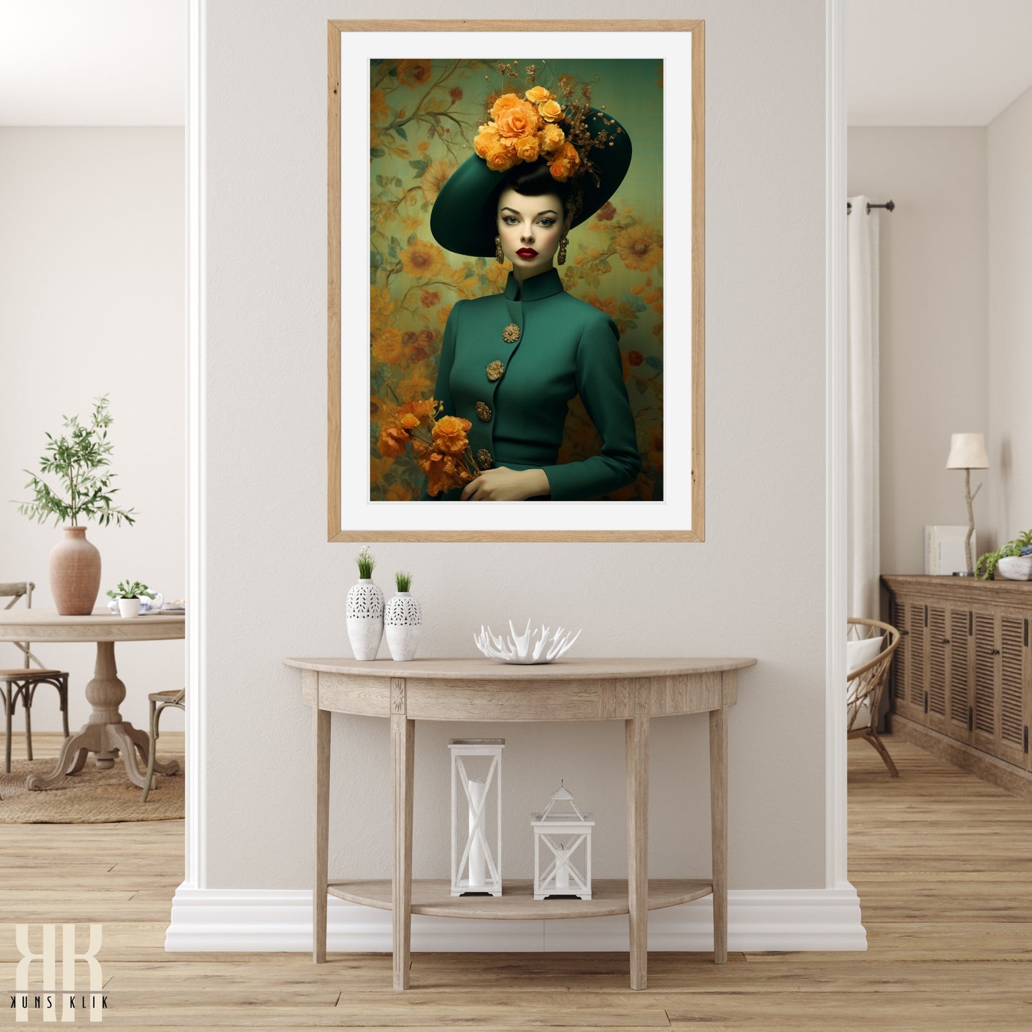 Vintage Elegant Woman Portrait Prints - 7