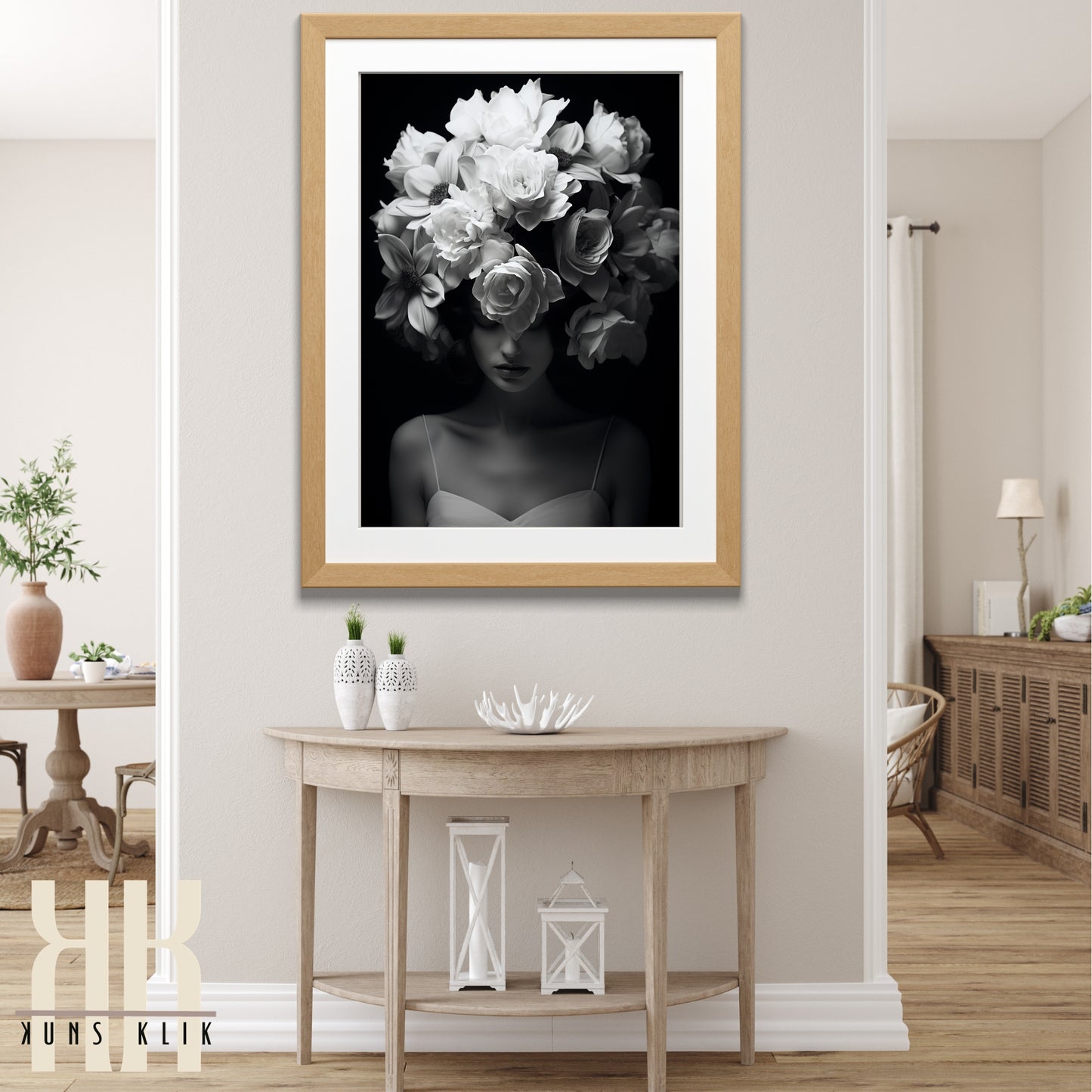 Black and White Floral Fantasy - 9