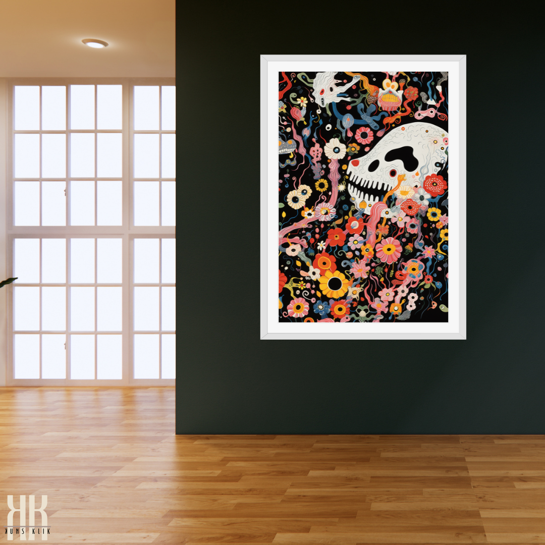 Abstract Cosmic Creature Wall Art