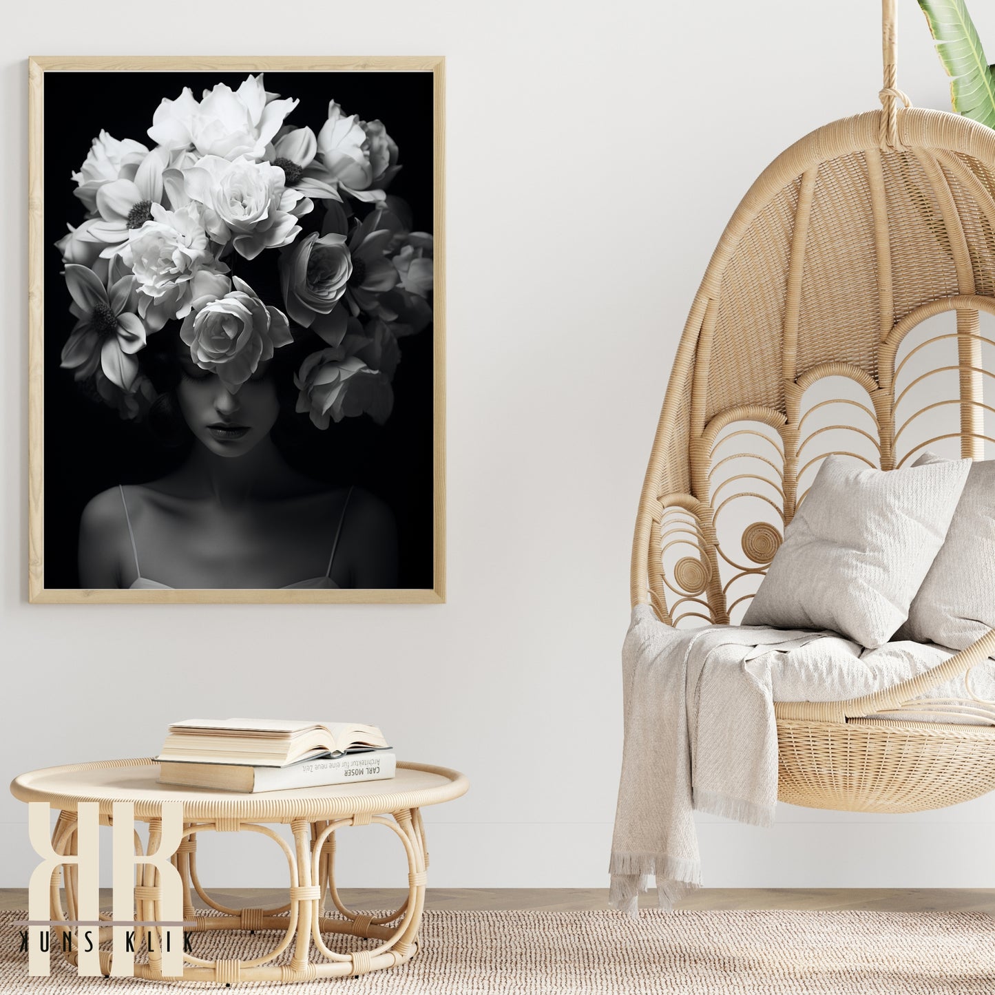 Black and White Floral Fantasy - 9