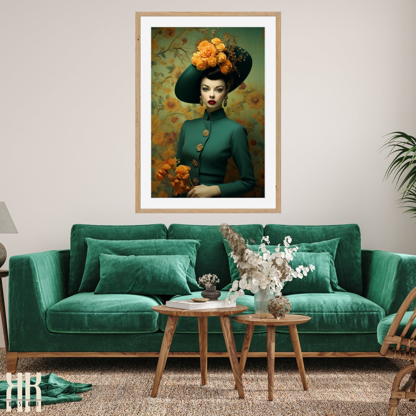 Vintage Elegant Woman Portrait Prints - 7