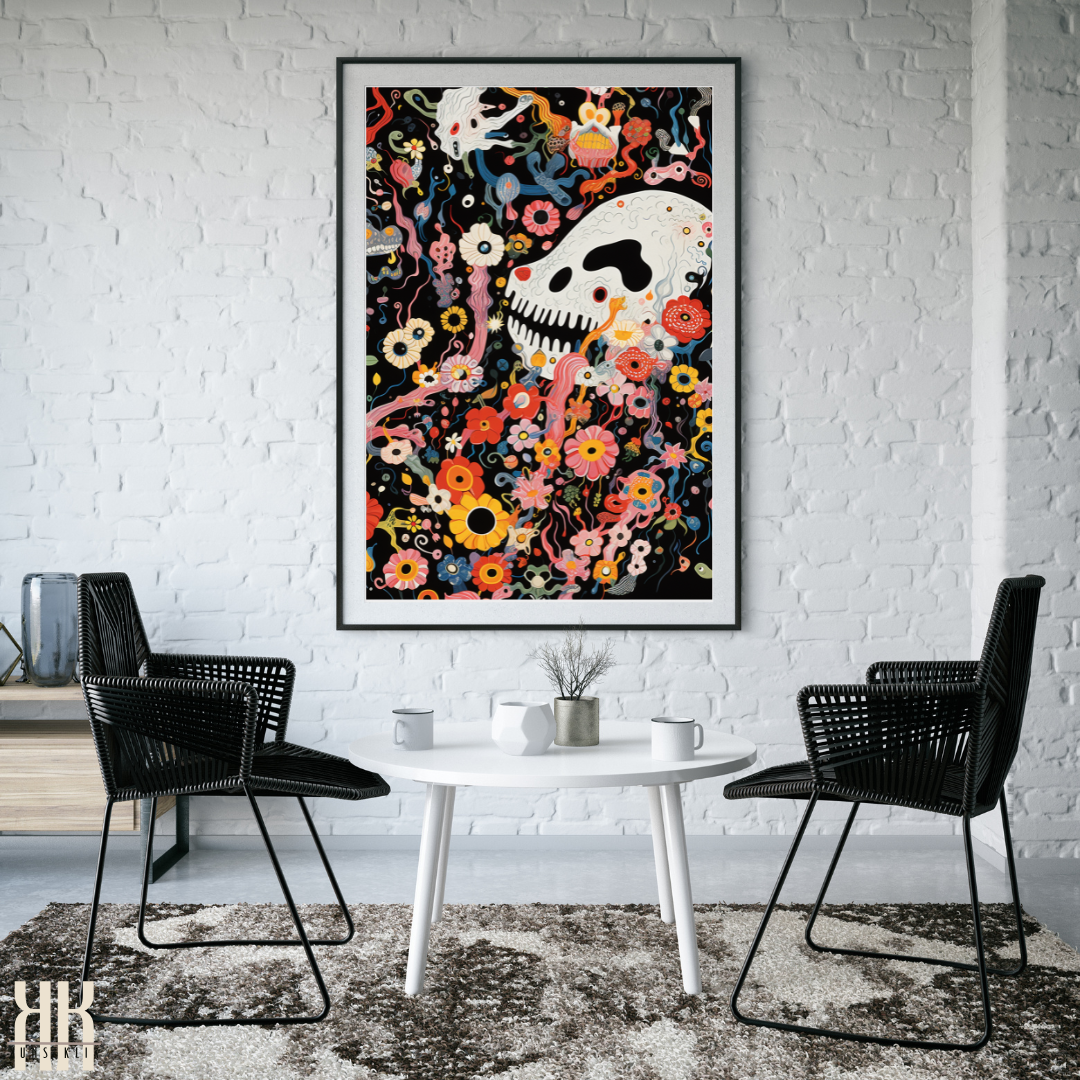 Abstract Cosmic Creature Wall Art