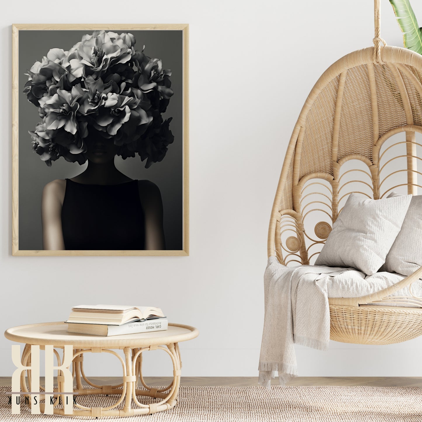 Black and White Floral Fantasy - 8