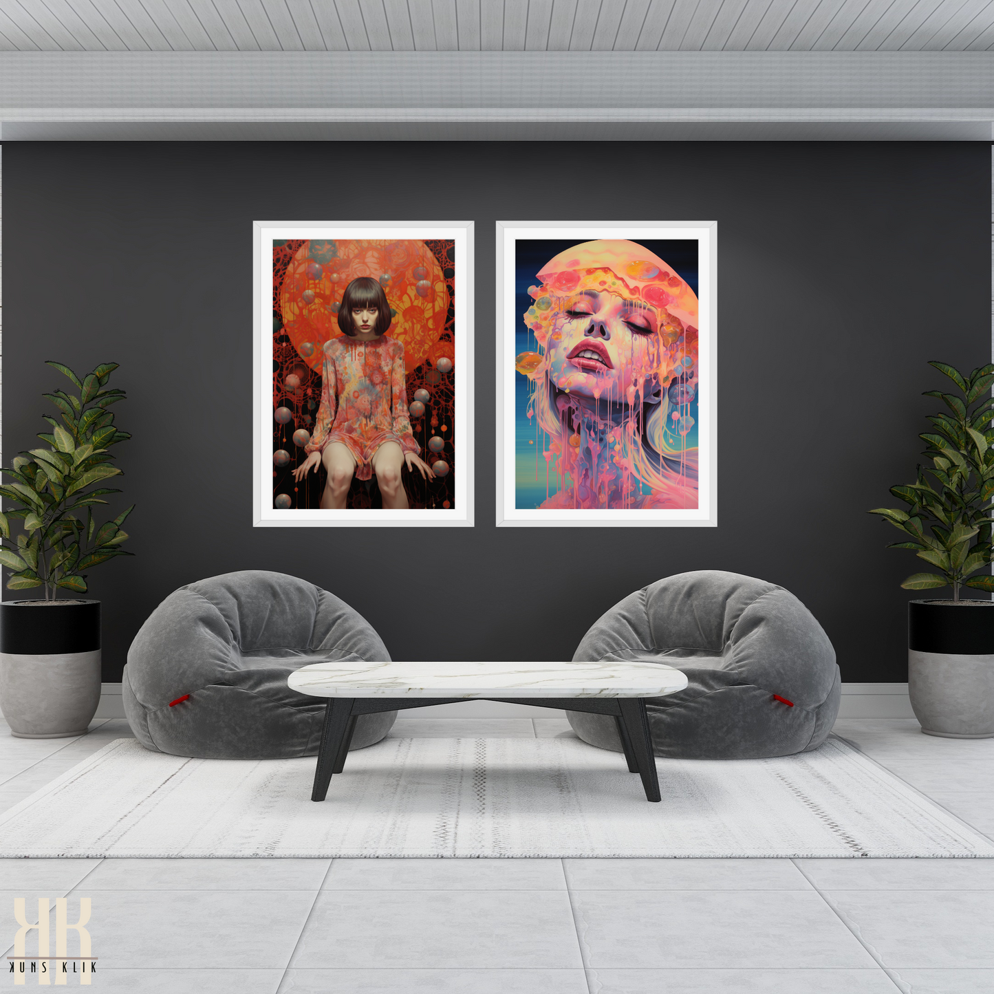 Colourful Psychedelic Dream Art Print