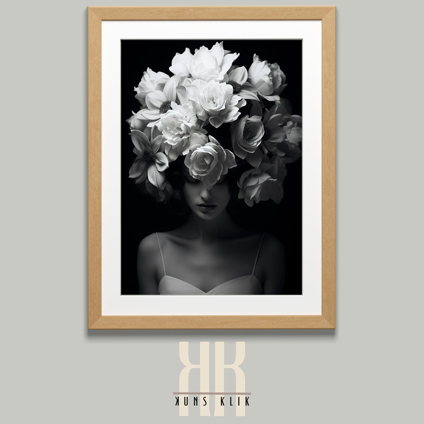 Black and White Floral Fantasy - 9