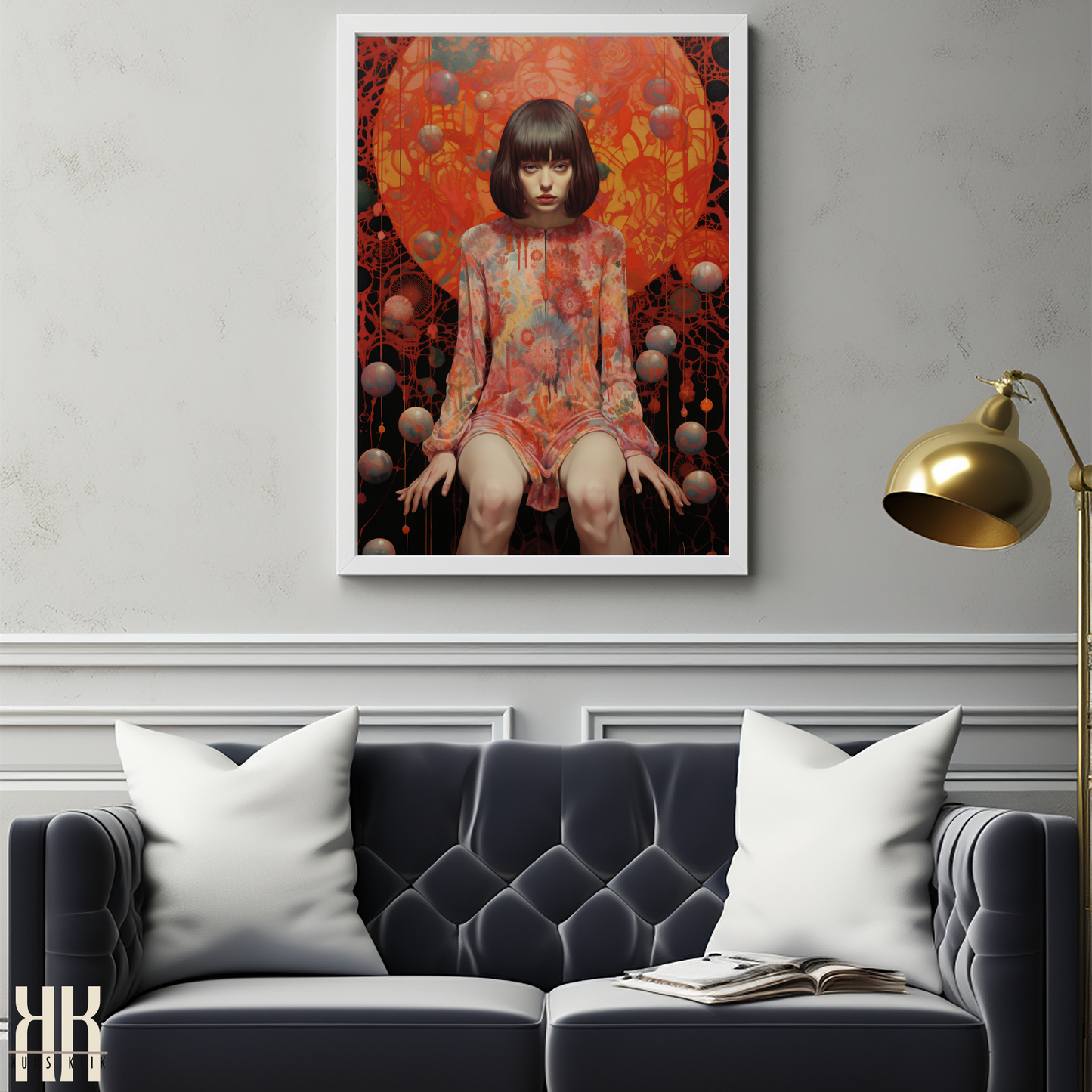 Colourful Psychedelic Dream Art Print