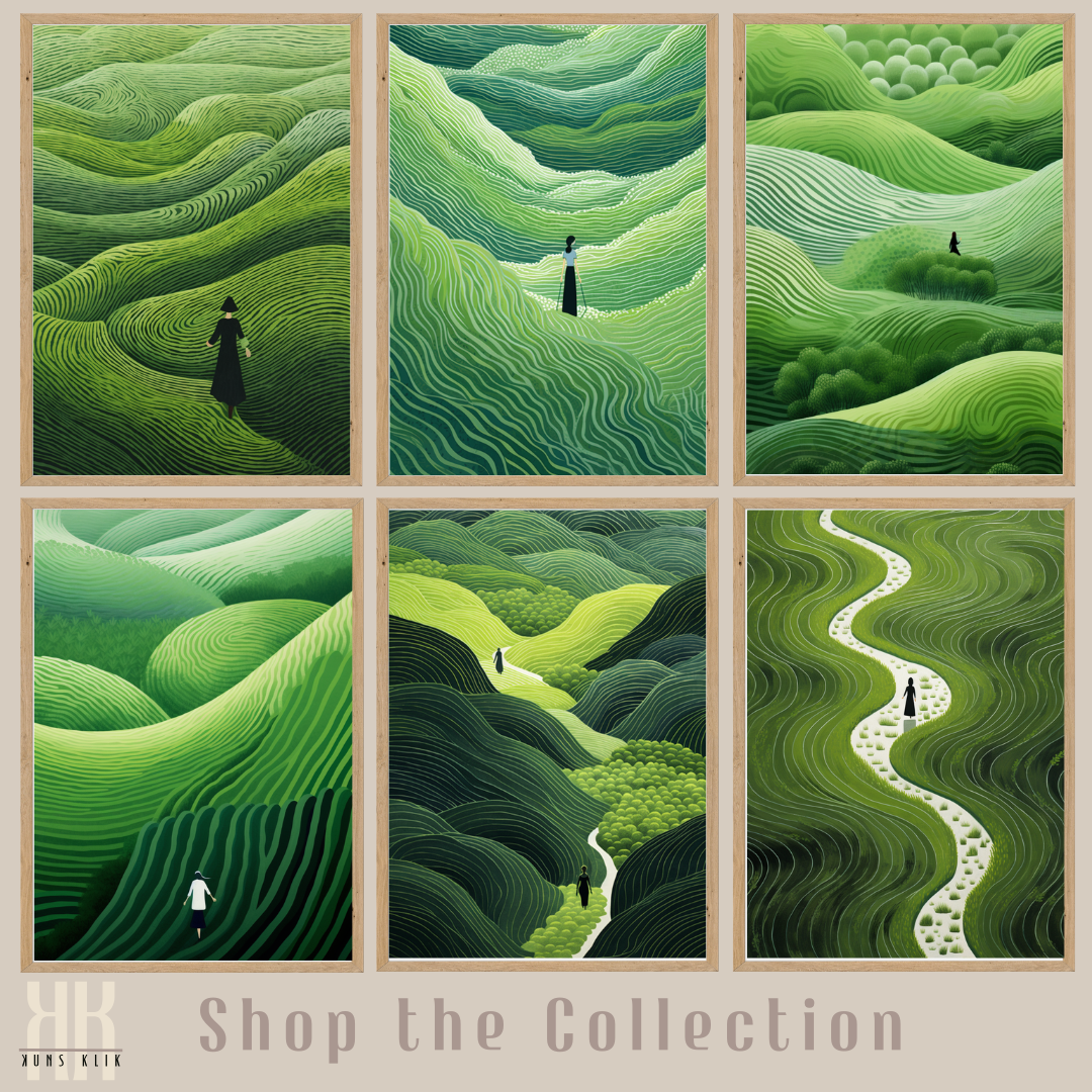 Zen Green Minimalist Wall Art