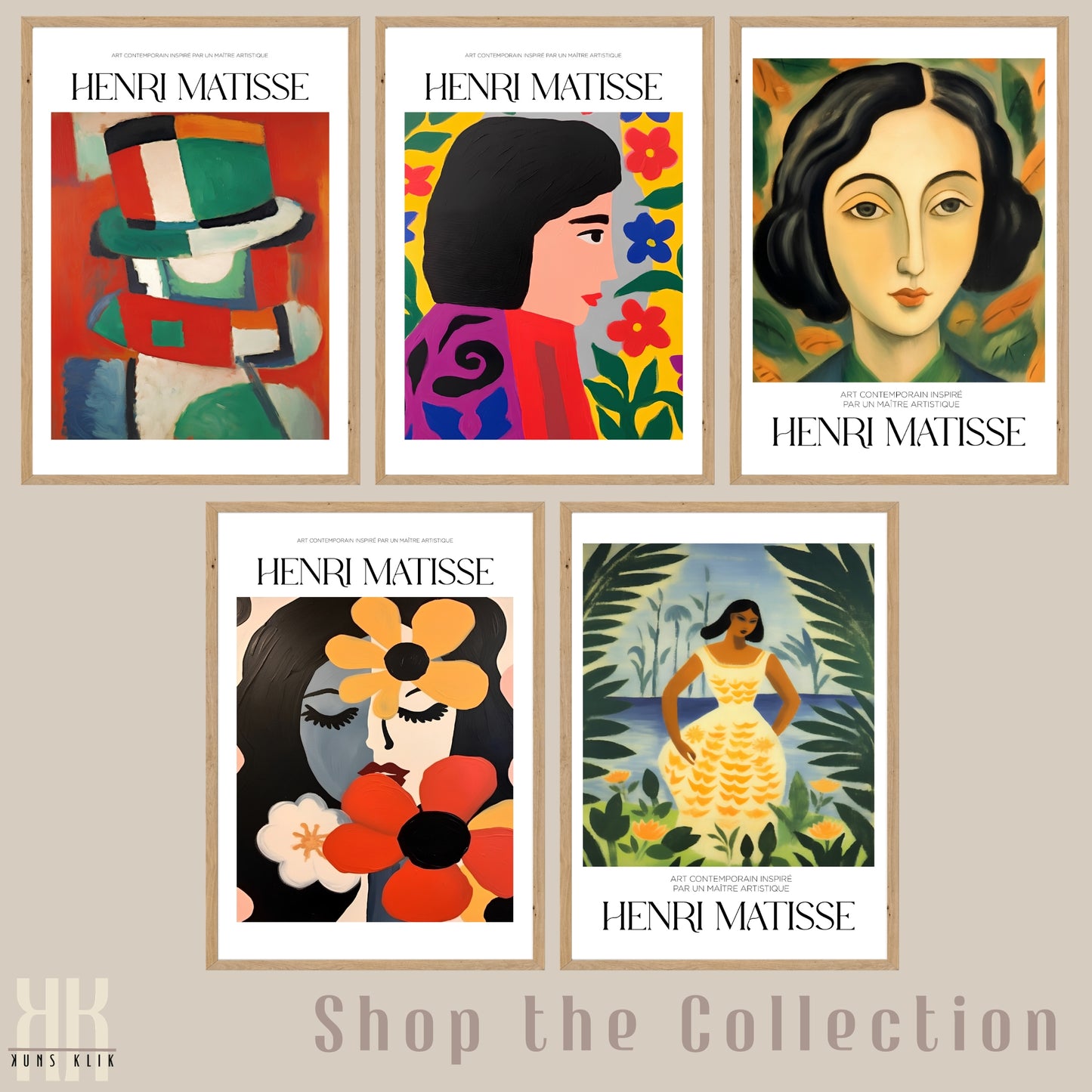 Matisse Style Inspired Modern Art Poster - 13