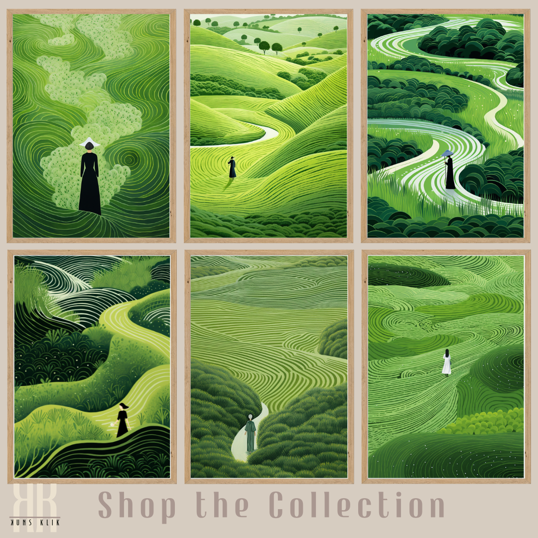 Zen Green Minimalist Wall Art