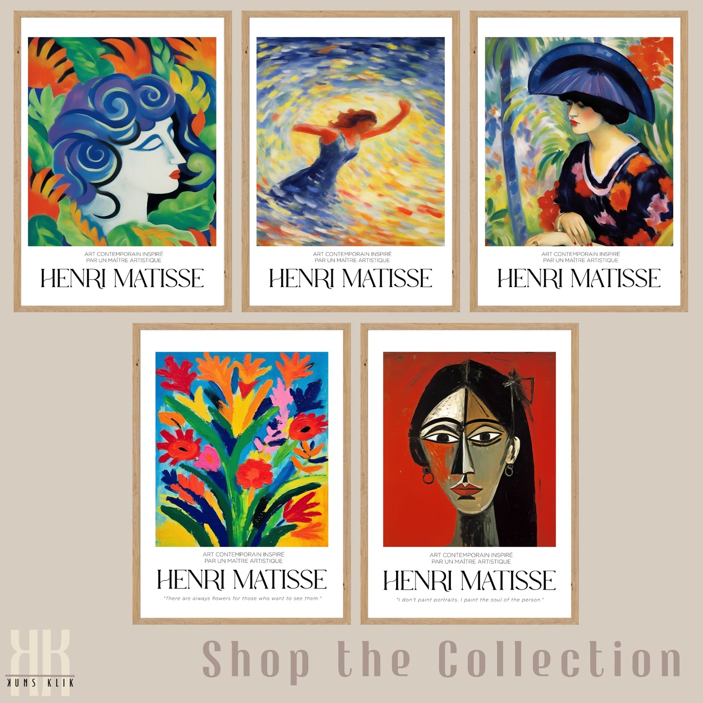 Matisse Style Inspired Modern Art Poster - 13