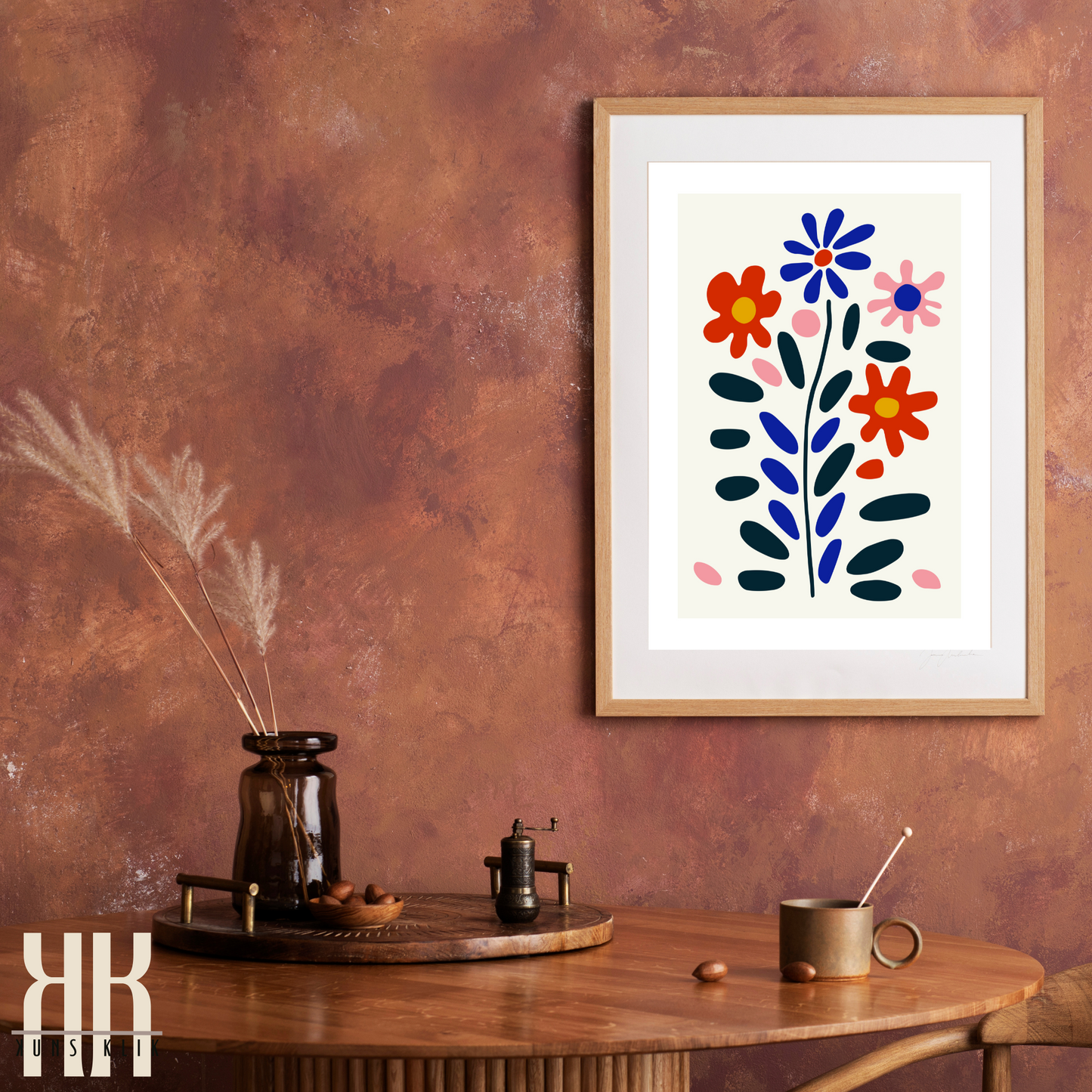 Flat Design Botanical Modern Wall Art - 3