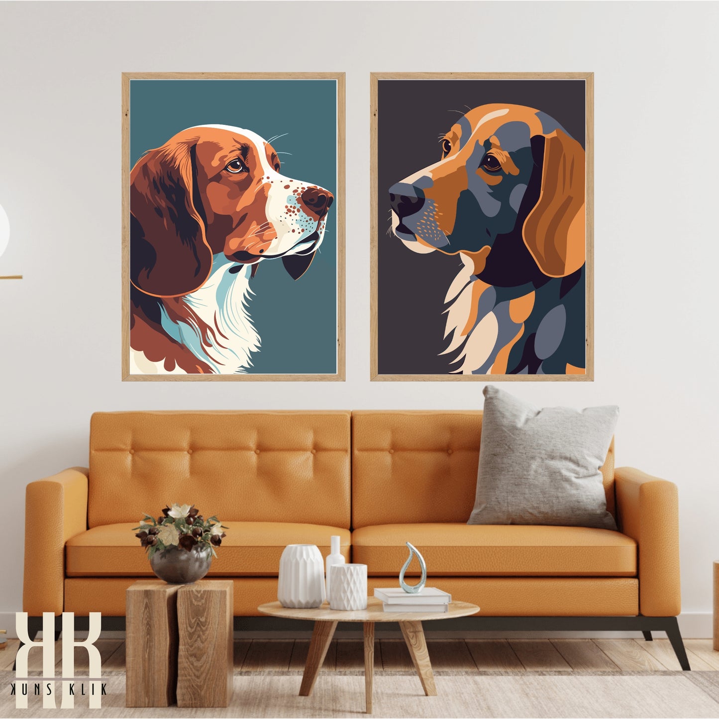 Modern Minimalist Dog Wall Art -12