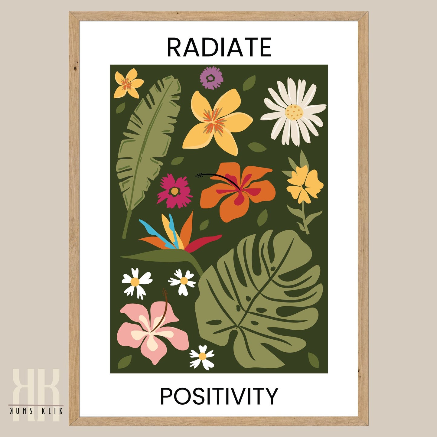 Flower Motivation Flower Pattern Art Print - 5