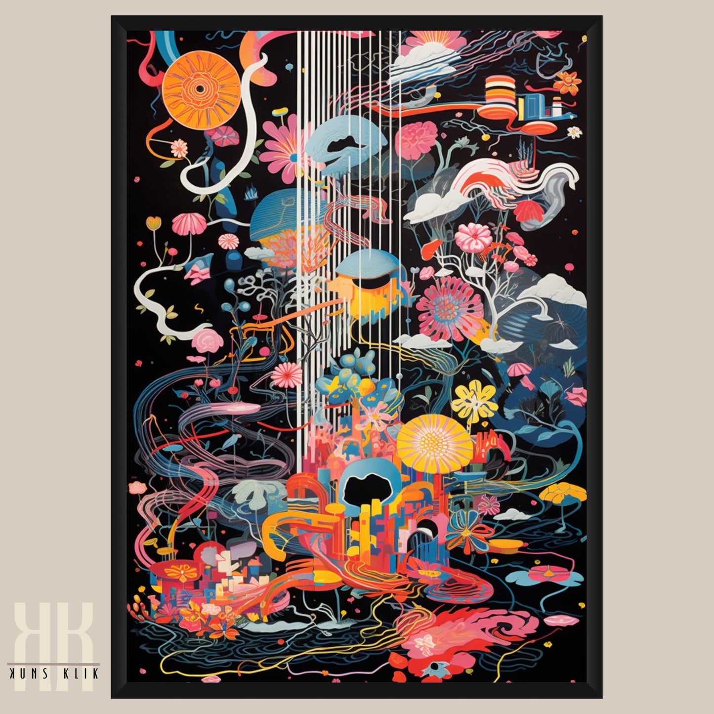 Eccentric Trippy Universe Wall Art