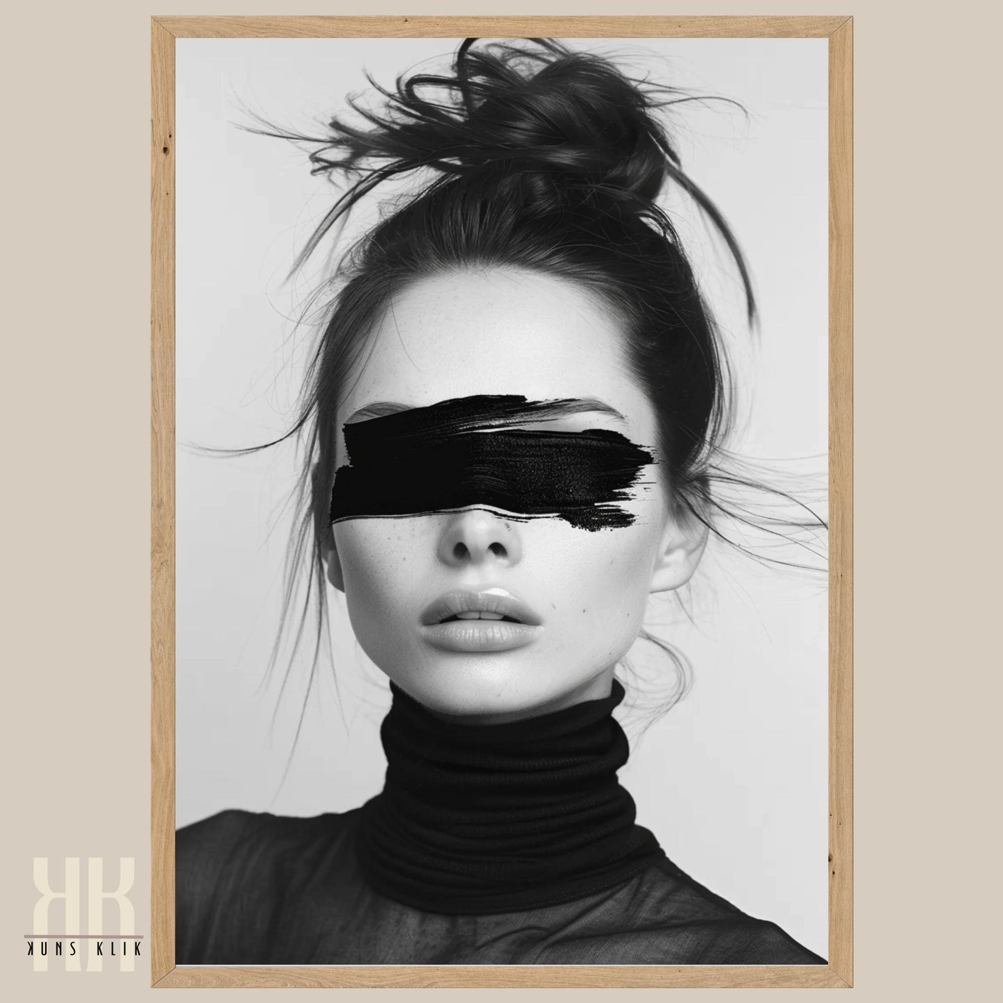 High Fashion Black and White Art Print
