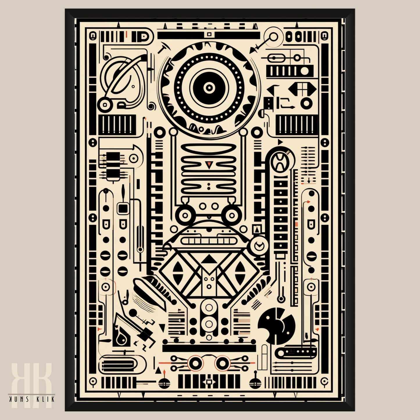 Modern Abstract Circuitry Pattern Art - 10