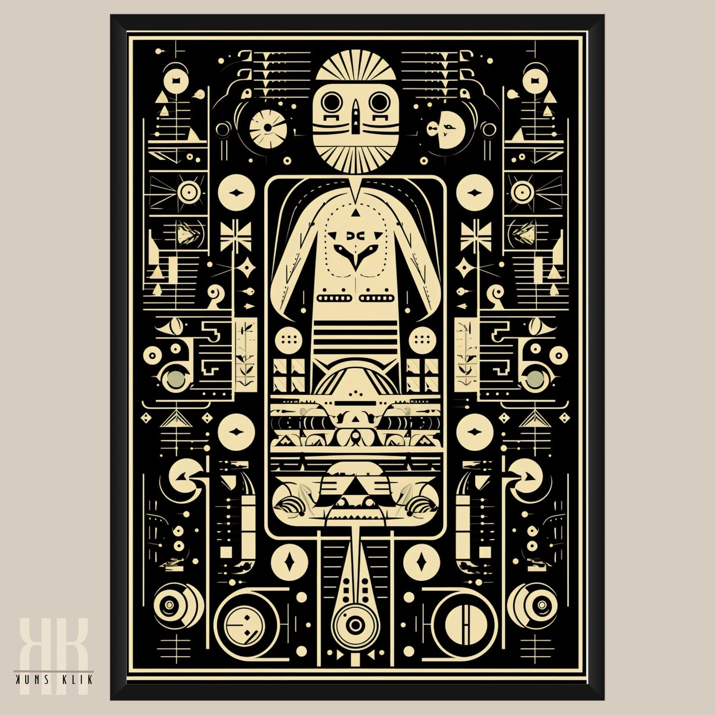 Modern Abstract Circuitry Pattern Art - 3