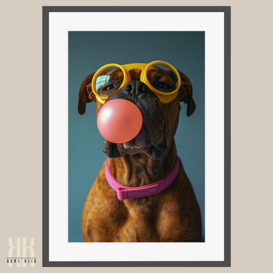 Bright and Bold Animal Bubble Gum Art