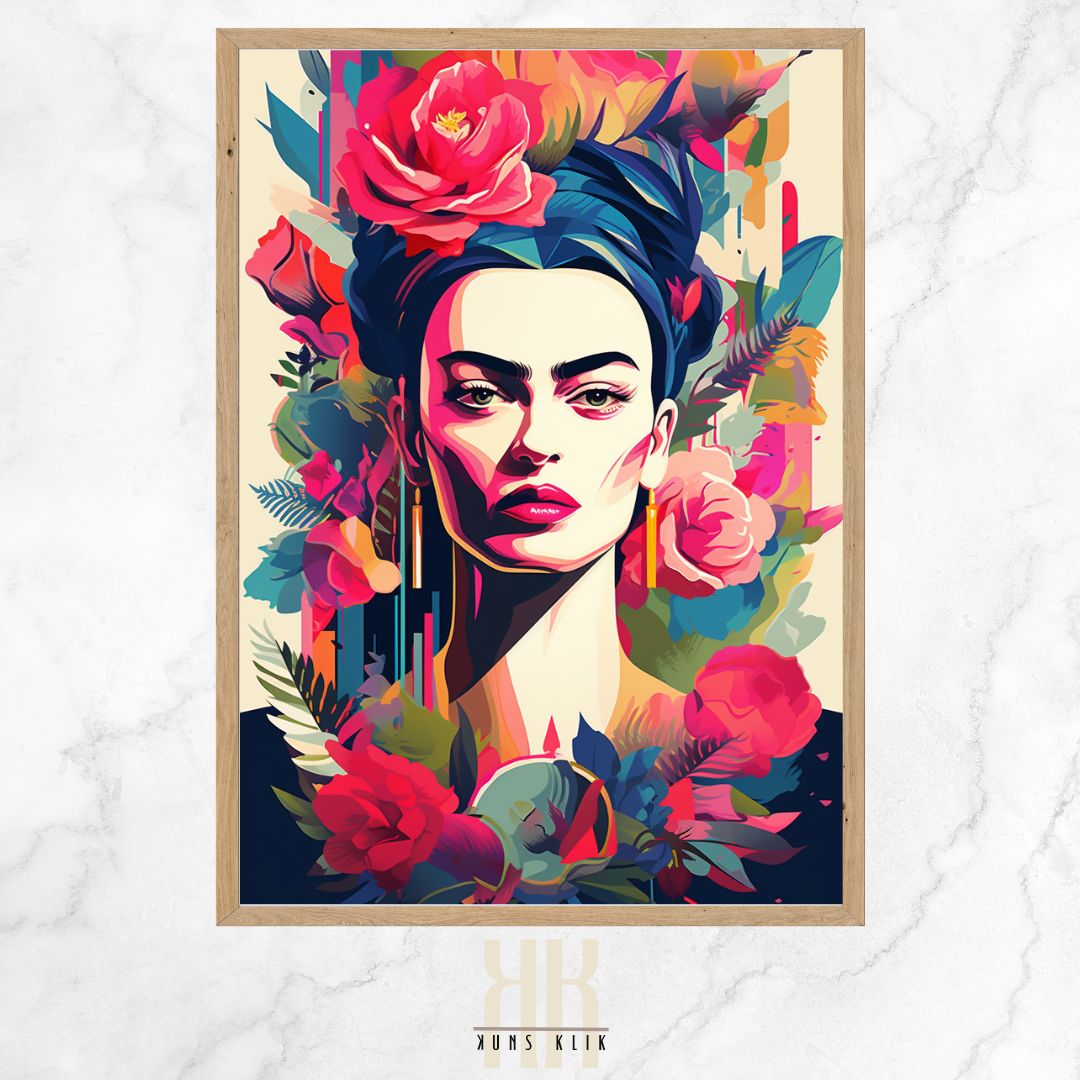 Maximalist Frida Kahlo Wall Art Print