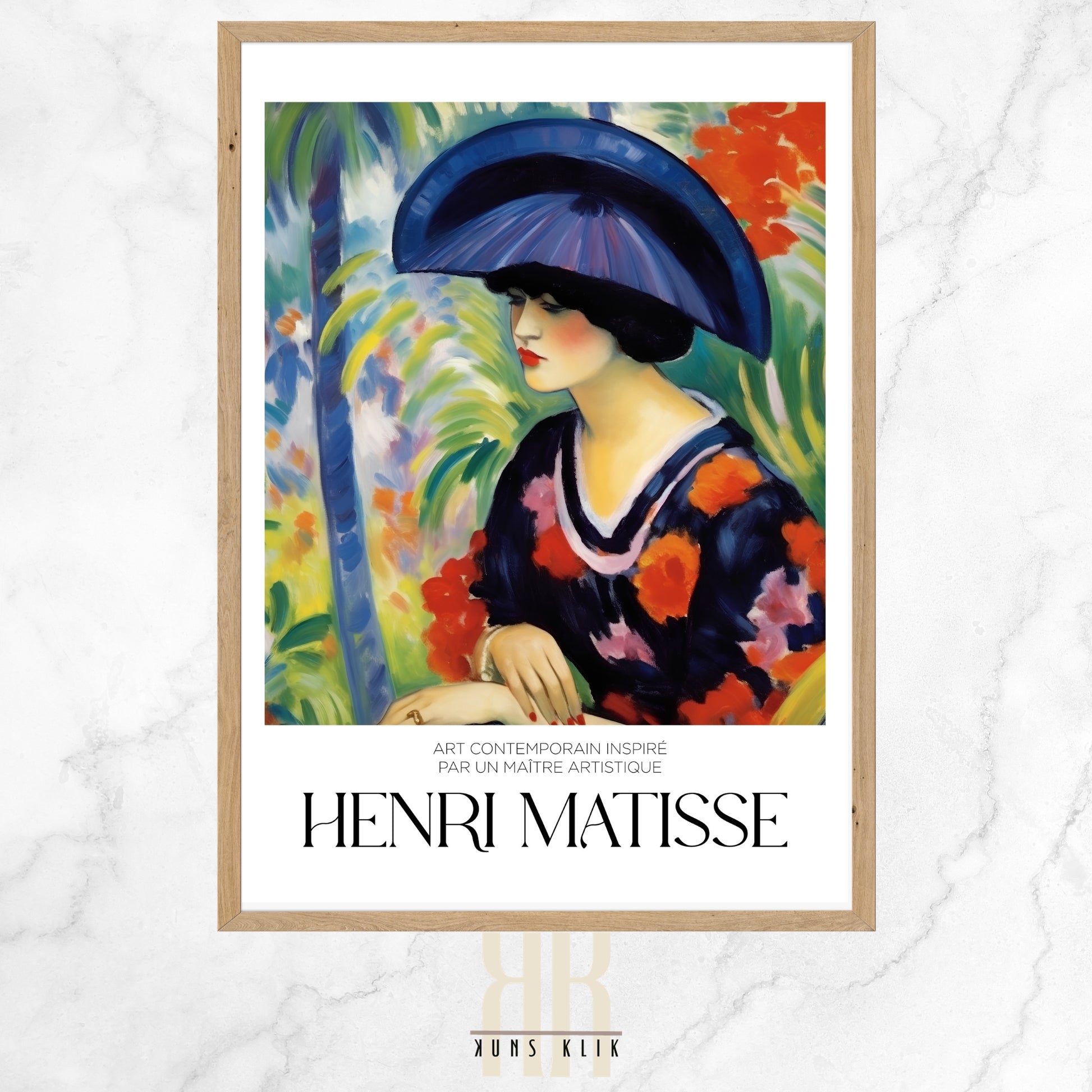 henri matisse art print with heading henri matisse and a quote at the bottom