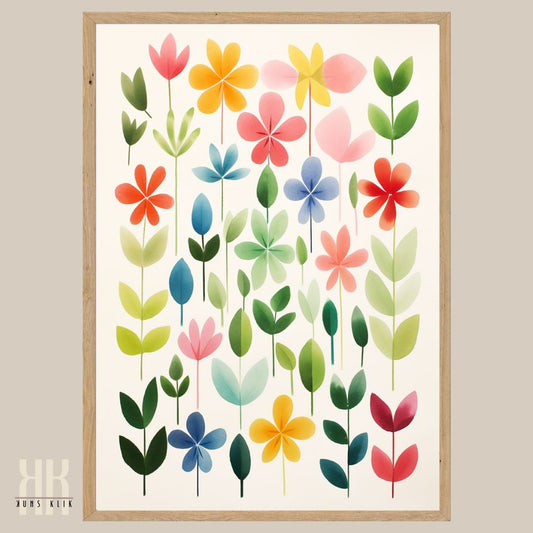 Delicate Floral Print Pattern in Watercolour