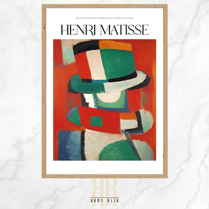 henri matisse art print with heading henri matisse and a quote at the bottom