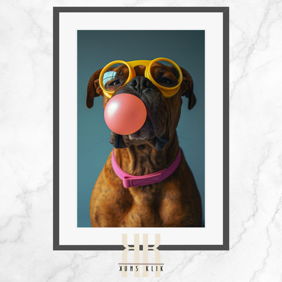 Bright and Bold Animal Bubble Gum Art