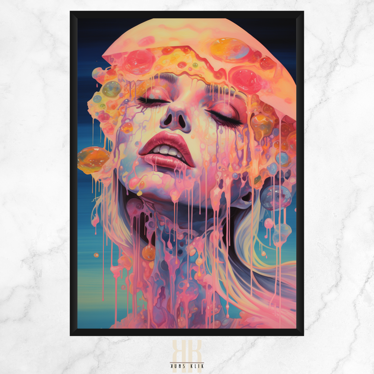 Trippy Psychedelic Wall Art Print