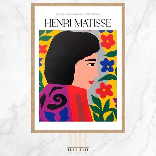 henri matisse art print with heading henri matisse and a quote at the bottom