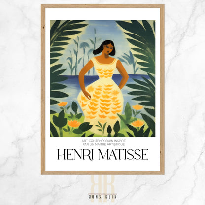 henri matisse art print with heading henri matisse and a quote at the bottom