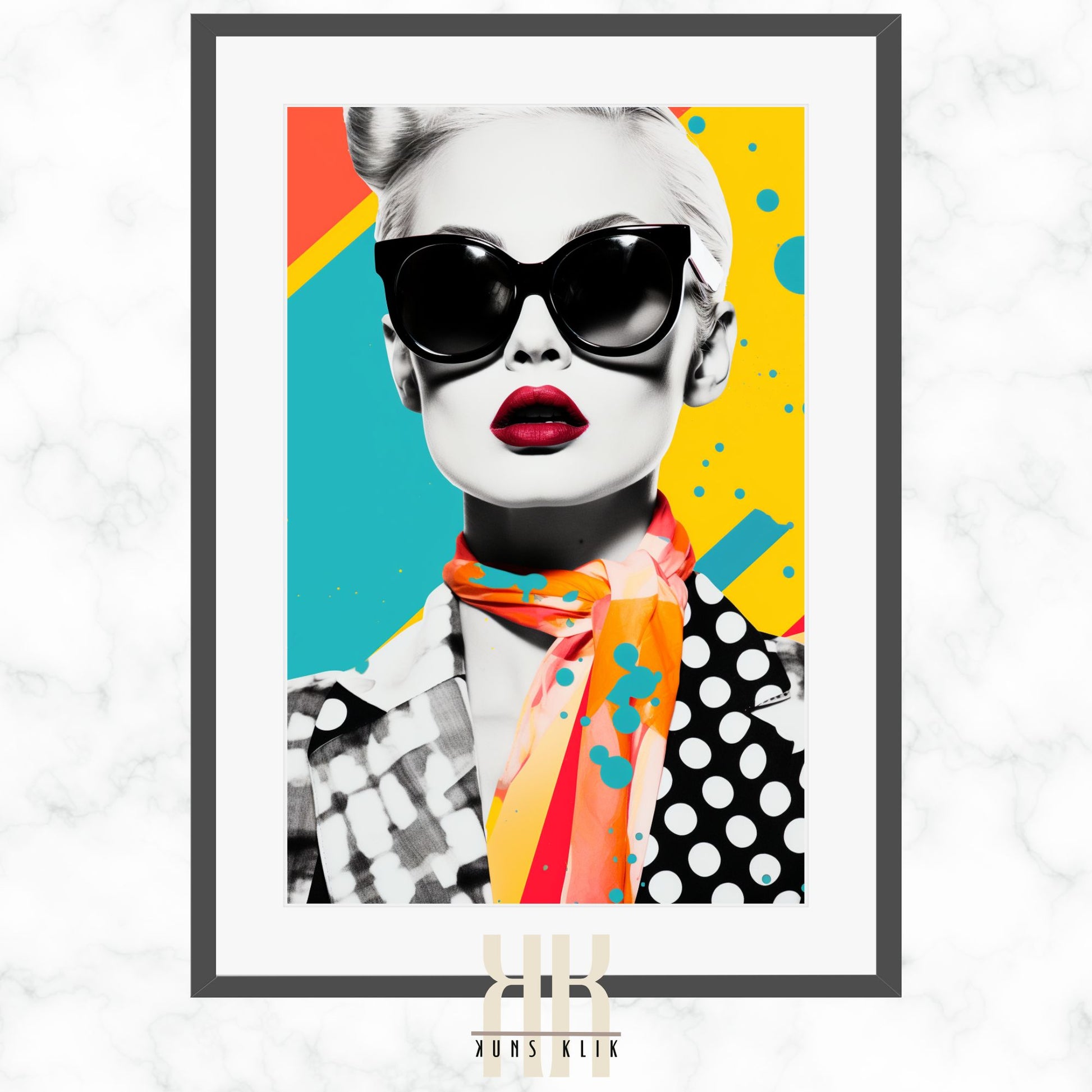 Vibrant Pop Art Fashion Print