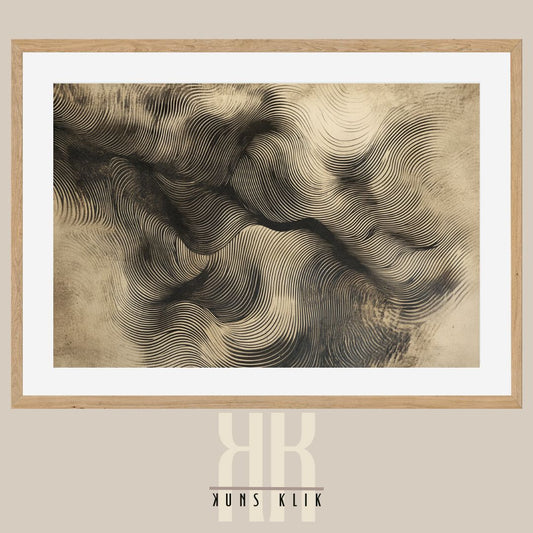 Abstract Topographic Line Art – Nature-Inspired Minimalist Print