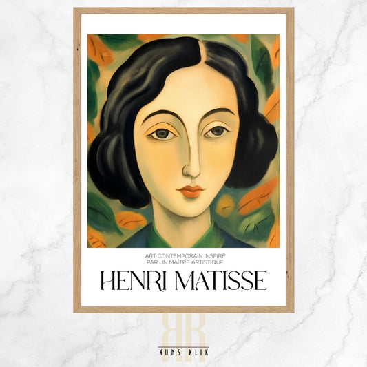 henri matisse art print with heading henri matisse and a quote at the bottom