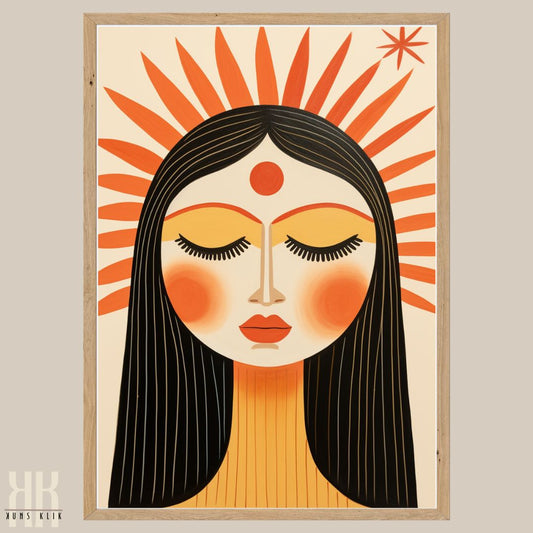 Boho Mid Century Modern Sun Mountain Women - 7