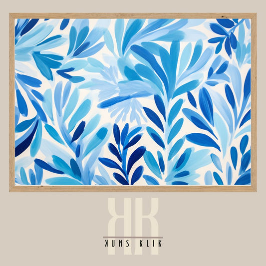 Bold Leaf Pattern Wall Art Print