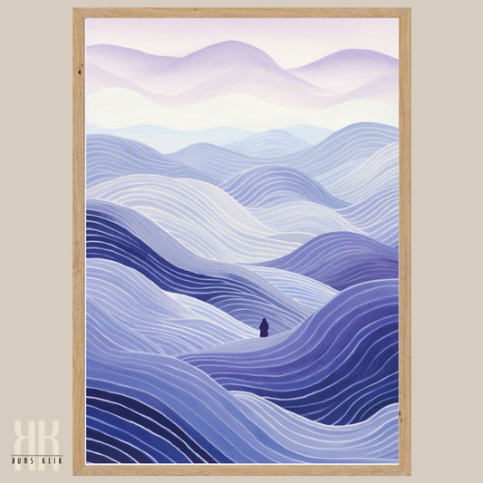 Minimalist Wave Landscape Abstract Art