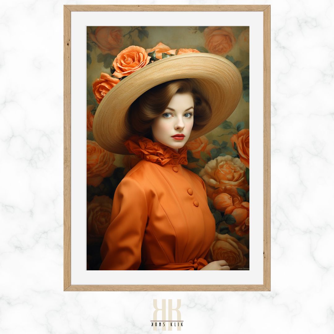 Fashion Art Print in Retro Style