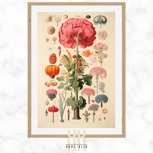 Botanical Floral Vintage Wall Art