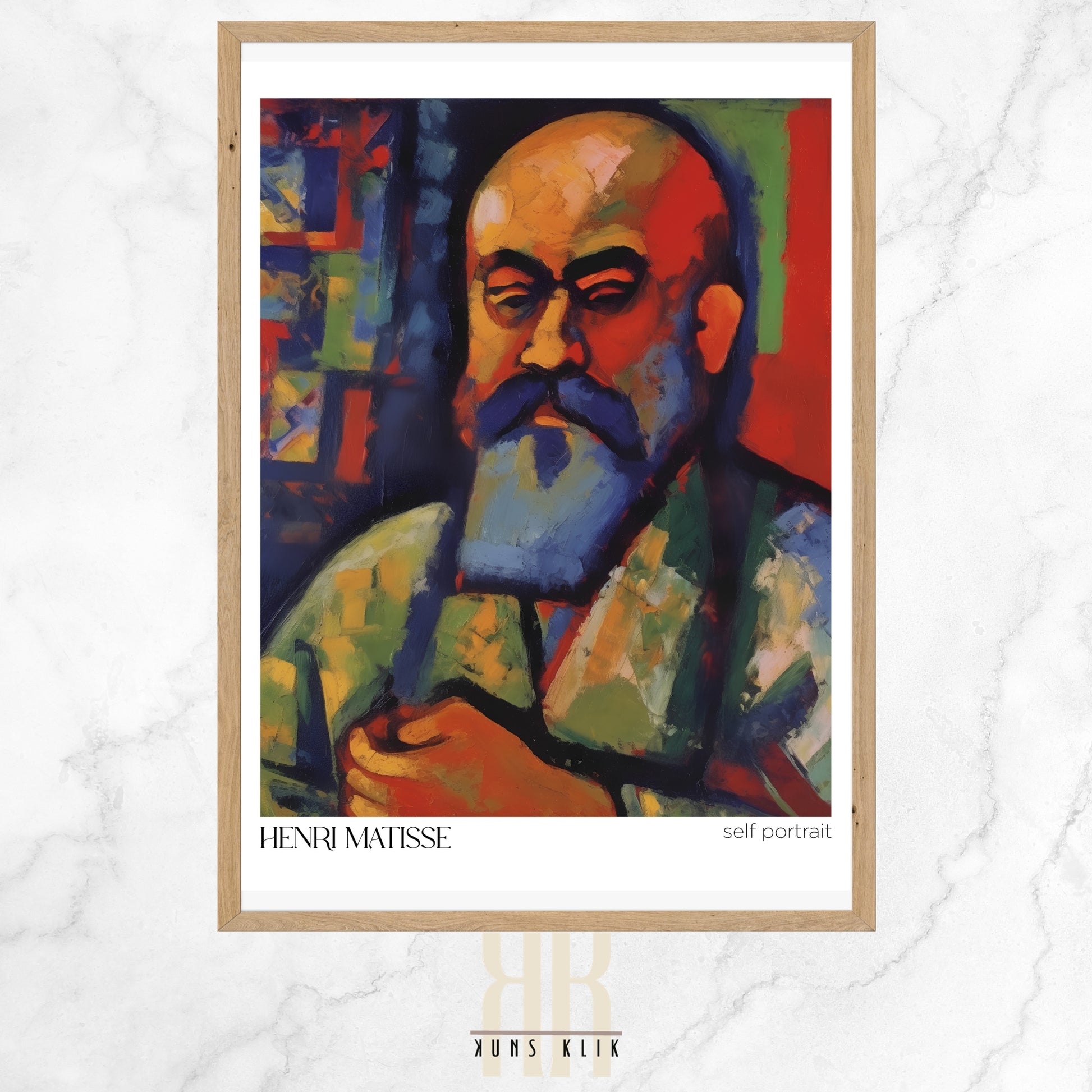 henri matisse art print with heading henri matisse and a quote at the bottom