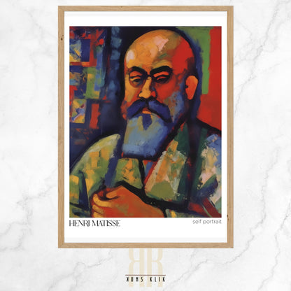 henri matisse art print with heading henri matisse and a quote at the bottom