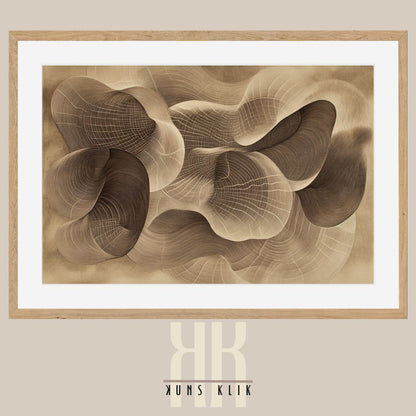 Abstract Topographic Line Art – Nature-Inspired Minimalist Print
