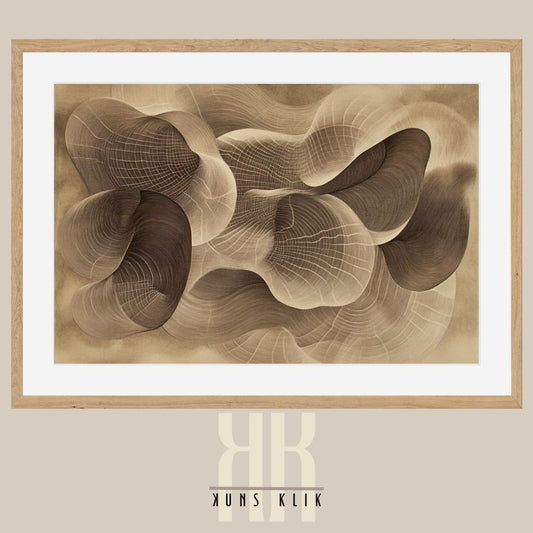 Abstract Topographic Line Art – Nature-Inspired Minimalist Print