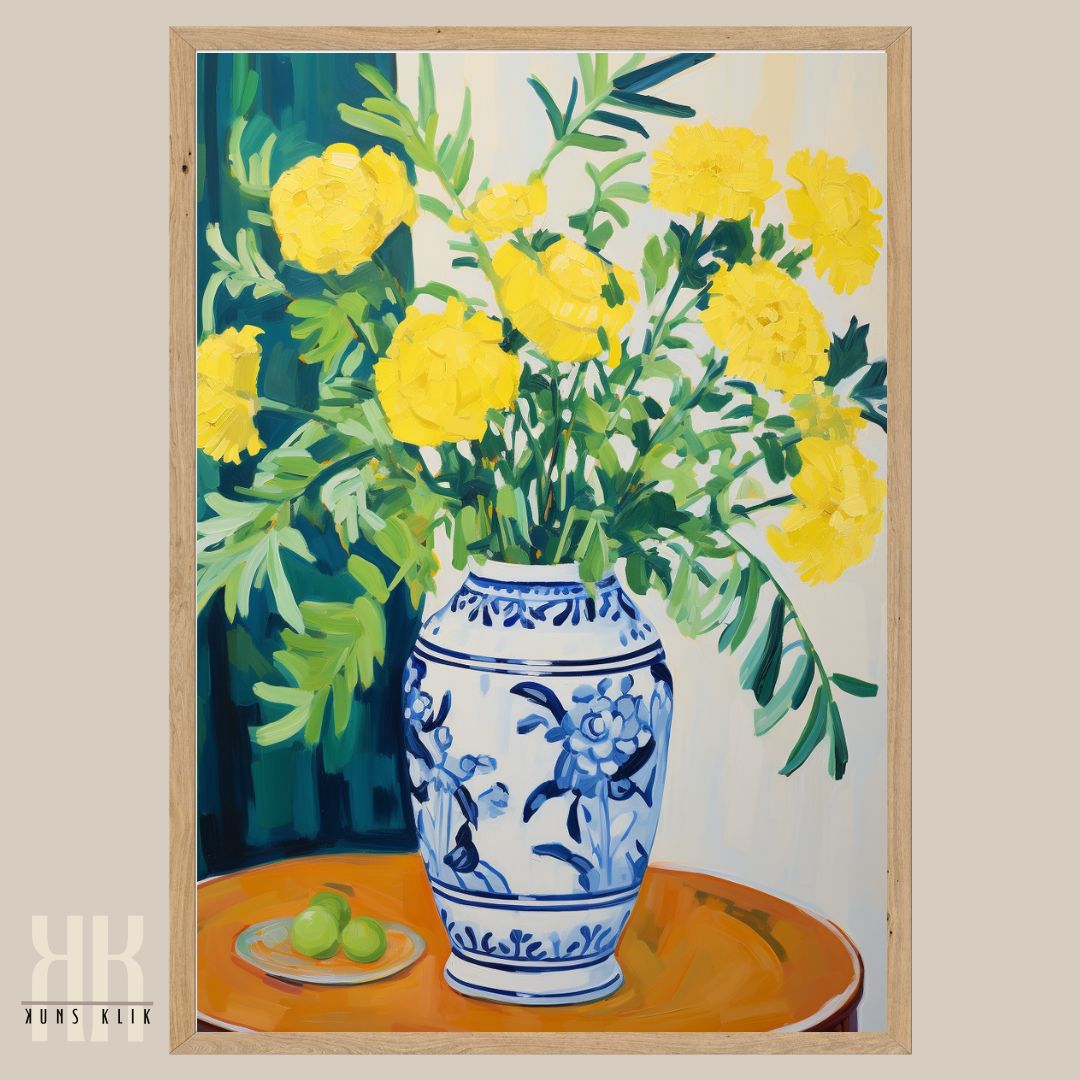 Vibrant Flower Bouquet Contemporary Wall Art - 2
