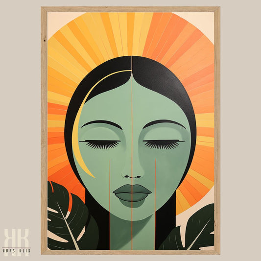 Boho Mid Century Modern Sun Mountain Women - 8