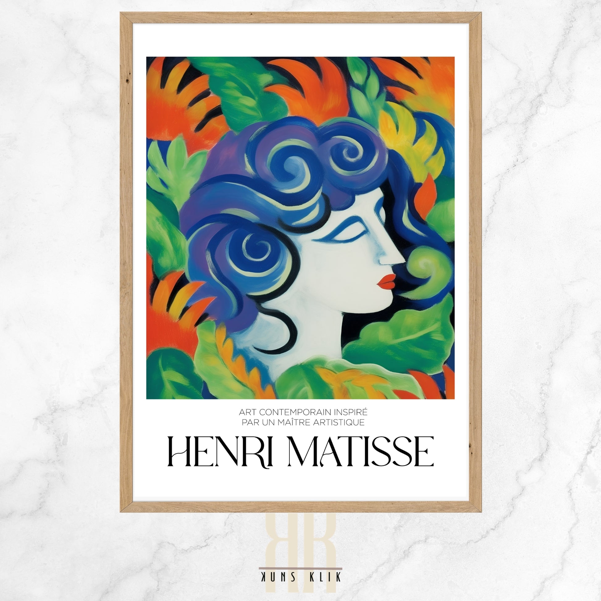 henri matisse art print with heading henri matisse and a quote at the bottom