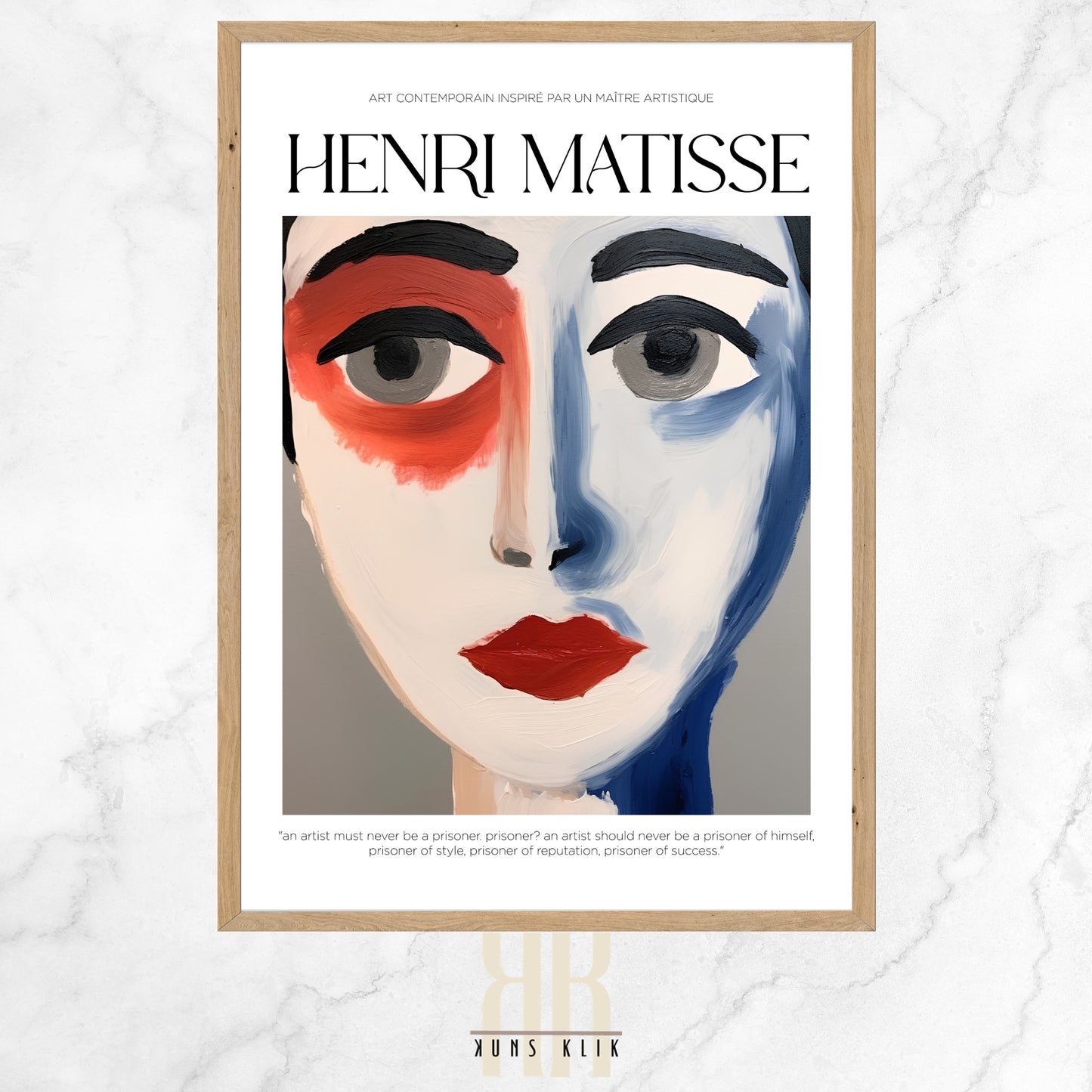 Matisse Style Inspired Modern Art Poster - 1