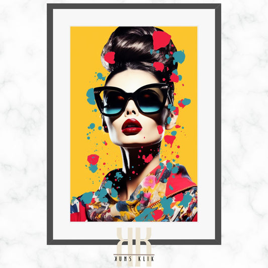 Retro-Chic Fashion Pop Art Print