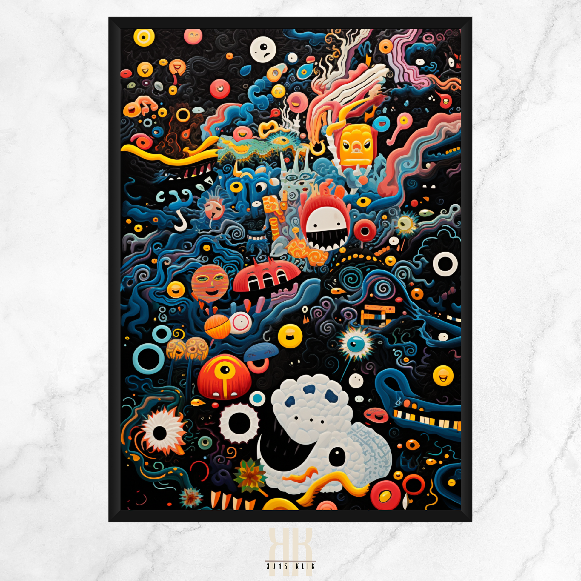 Psychedelic Trippy Abstract Print